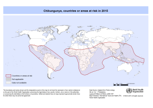 Mappa Rischio Chikungunya, OMS 2015